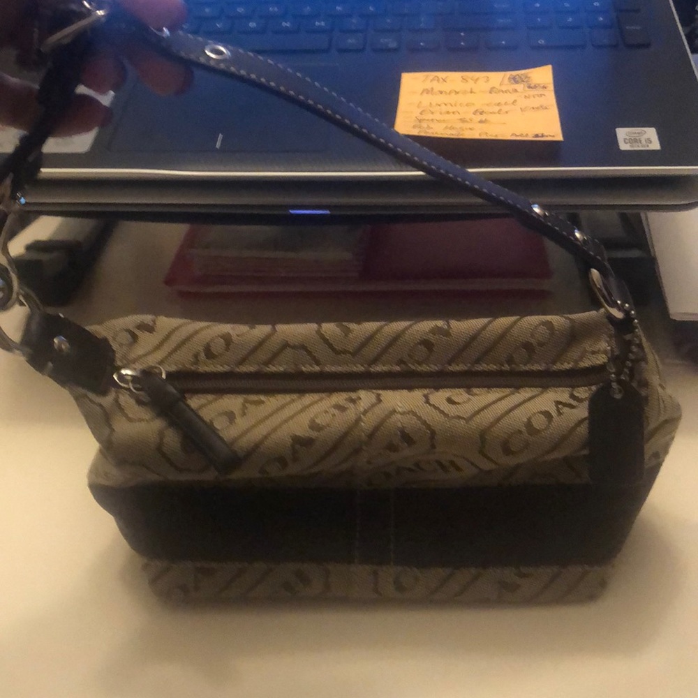 Small coach tan bag